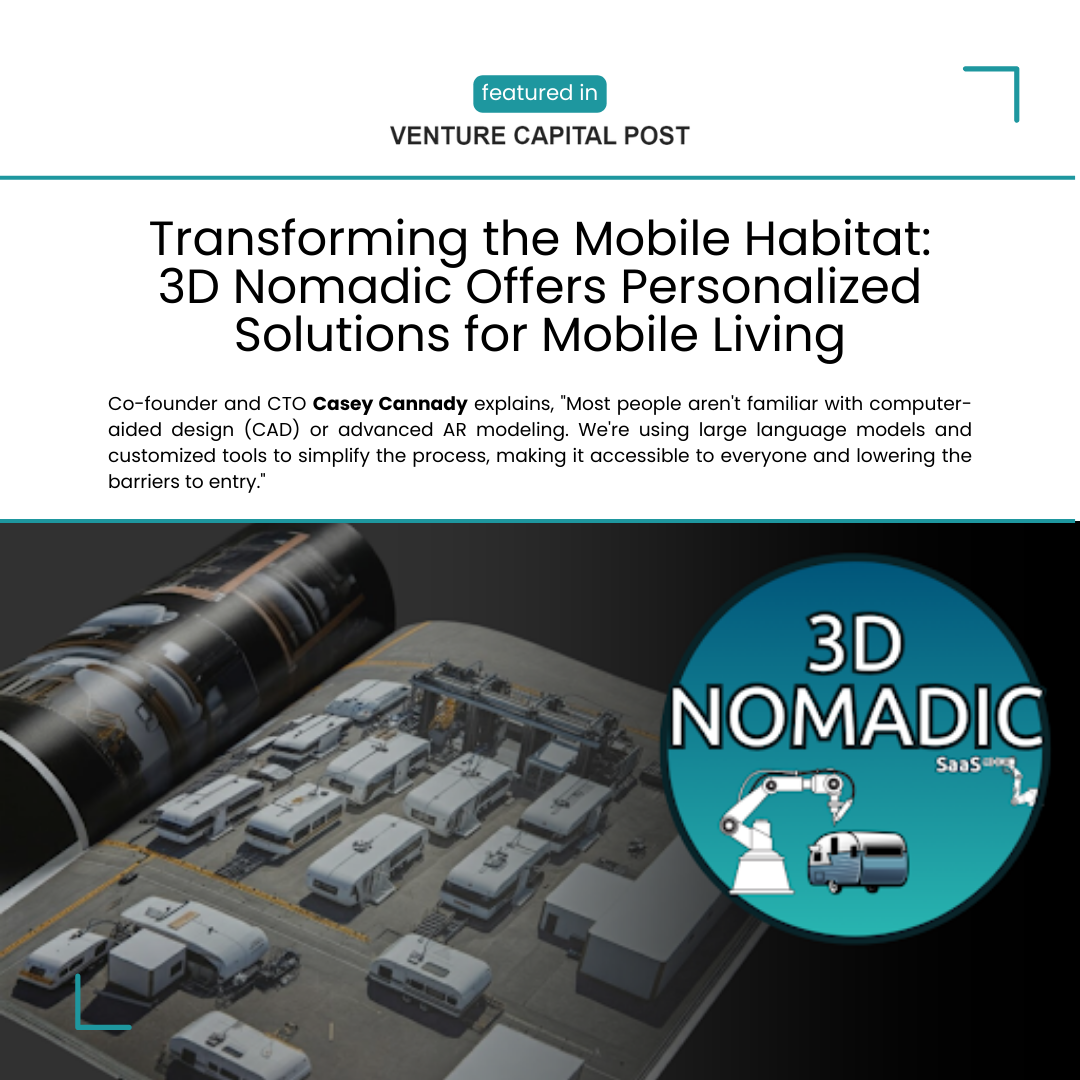 3D Nomadic Featured in Venture Capital Post